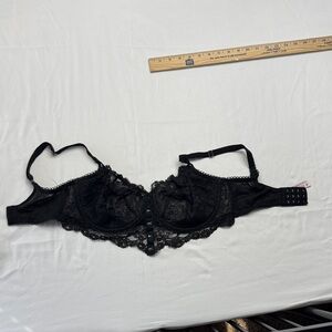 Victoria's Secret Elegant Black Lace Bra 36 DDD dream angels f80 push up 36ddd